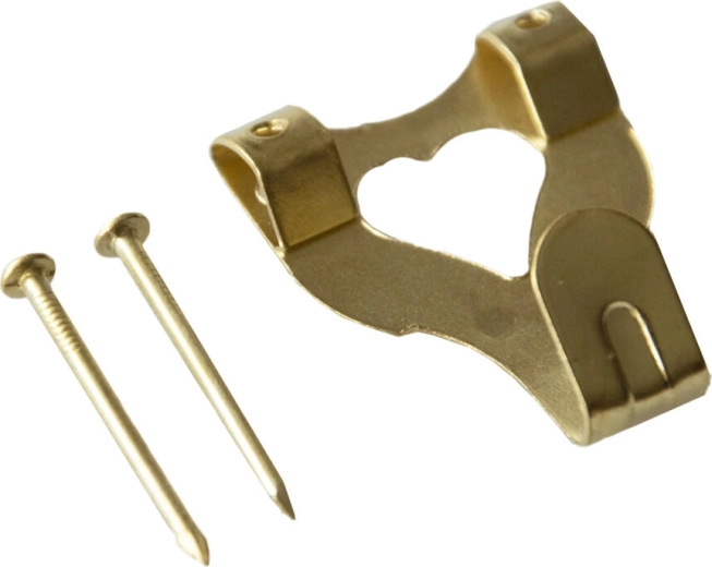 Metallist, messingitud seinakonks IXA, suurus 3, 250 tk