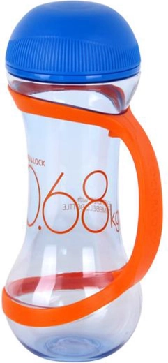 Hantli kujuline spordipudel 560 ml sinine