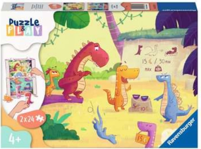Ravensburger pusle ja mäng: Dinosaurus 2x24 tükki