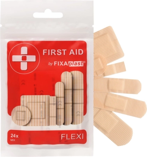 Fixaplast First Aid Flexi Mix elastsed plaastrid 24 tk