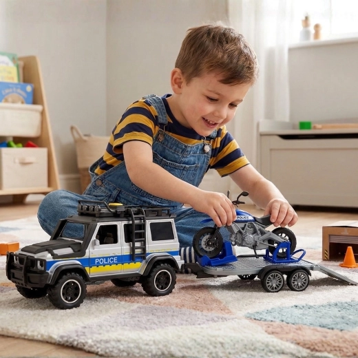 Trailer for police motorcycle