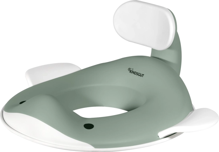 Kindsgut toilet seat for kids whale pistachio