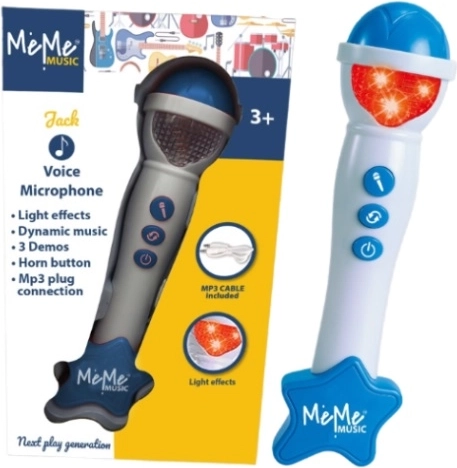 Meme children's microphone with light and sound effects (blue)