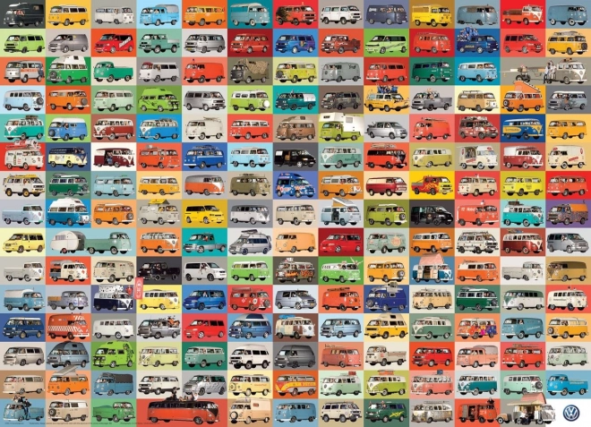 Pusle EUROGRAPHICS VW Groovy Bus – 1000 tükki