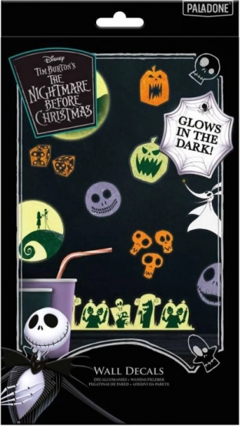 Christmas Lights with Nightmare Before Christmas Stickers