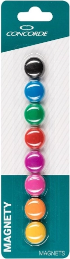 Värvilised magnetid CONCORDE 20 mm, 8 tk