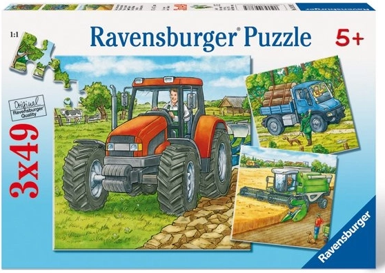 Pusle Põllumajandusmasinad 3x49 tükki Ravensburger