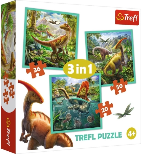 Pusle 3-in-1 – Dinosauruste hämmastav maailm TREFL