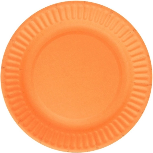 Oranžid pabertaldrikud, 6 tk