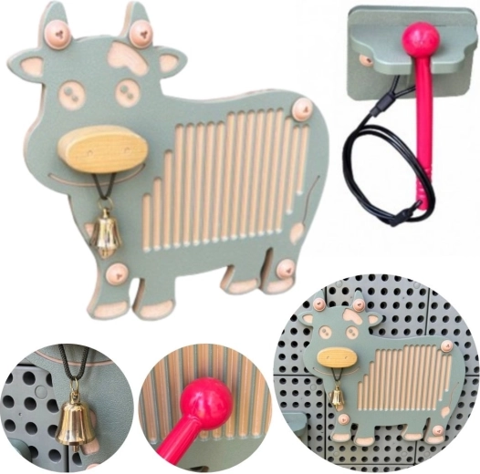 Masterkidz guiro muusikainstrument „lehm” STEM-tahvlile