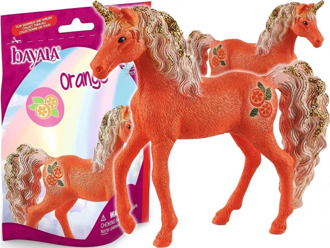 Schleich Bayala Fruit Unicorn Foal — Orange