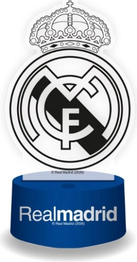 Dekoratiivne Real Madrid LED-lamp retrostiilis