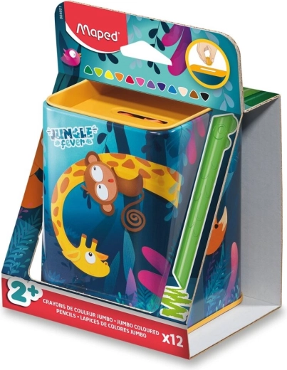 Maped värvipliiatsid Infinity Kidy Jumbo Jungle Fever 12 tk