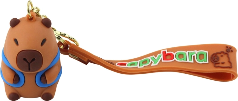 Silicone strap with the word capybara