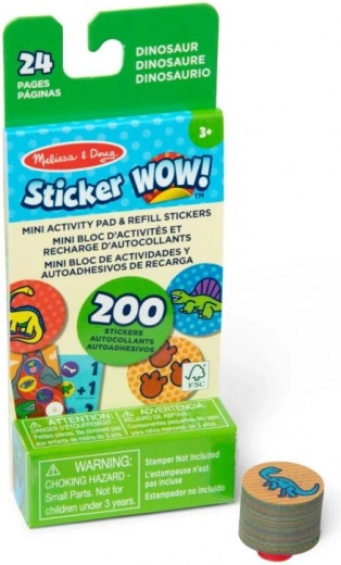 DINOSAURS Sticker Refills for MELISSA & DOUG Sticker WOW!