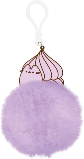 Pusheen pompom keychain