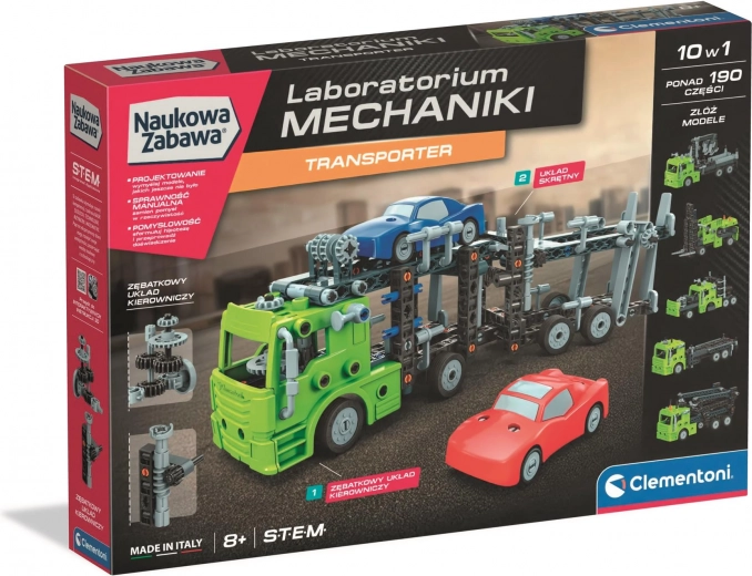 Mehaanikalabor – transpordiveok komplekt CLEMENTONI