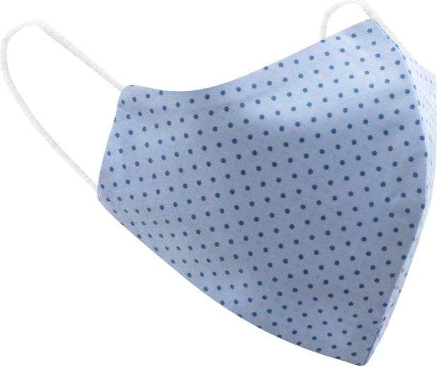 Protective cotton mask Belisima light blue, universal