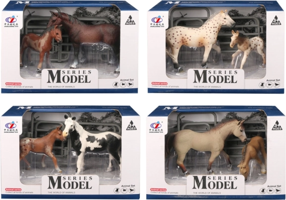 Set of figurines horse and foal – animal world