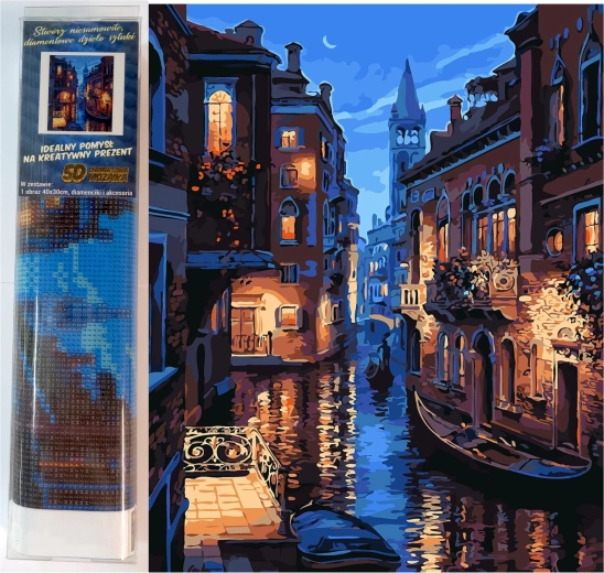 Teemantmaal „Veneetsia kanal” 30x40 cm