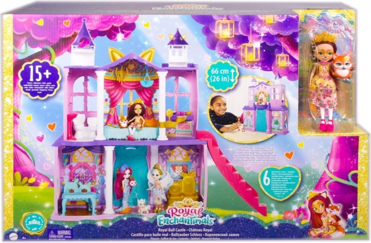 Enchantimals kuninglik palee – mängukomplekt nuku ja rebasega