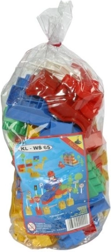 Construction Set Plastic Bricks 65 Pieces