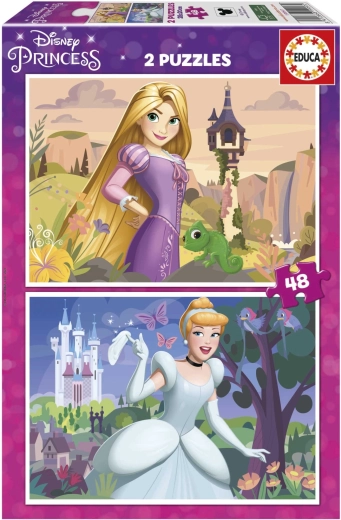 Pusle DISNEY printsessid 2×48 tükki – Rapuntsel ja Tuhkatriinu