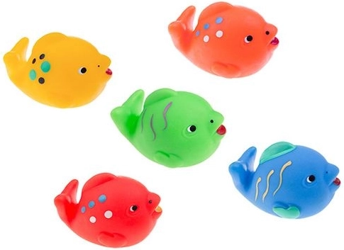Tullo rubber bath fish 5 pcs
