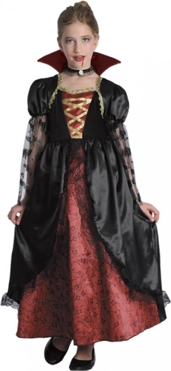 Laste vampiiritüdruku kostüüm 130–140 cm