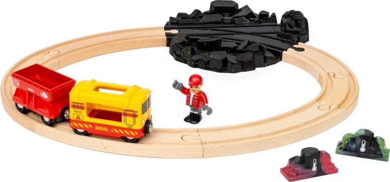 BRIO World rongirada värvi muutvate vääriskivide ja kaubarongiga