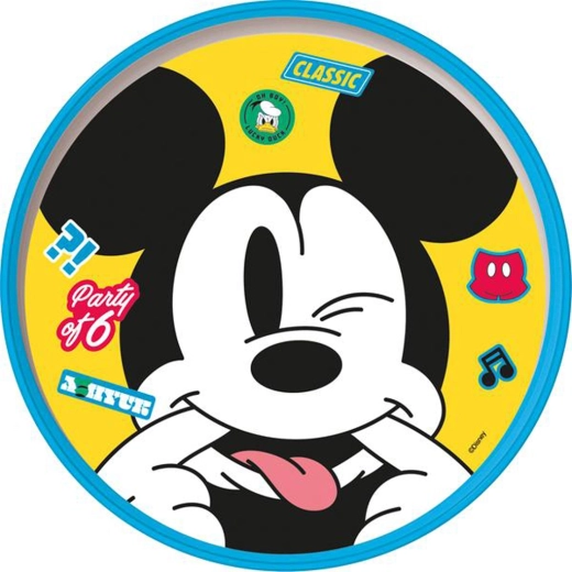 Plasttaldrik MICKEY libisemisvastase põhjaga 19,5 cm
