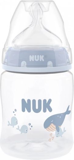 NUK First Choice imikupudel temperatuurikontrolliga 150 ml whale - 1 tk