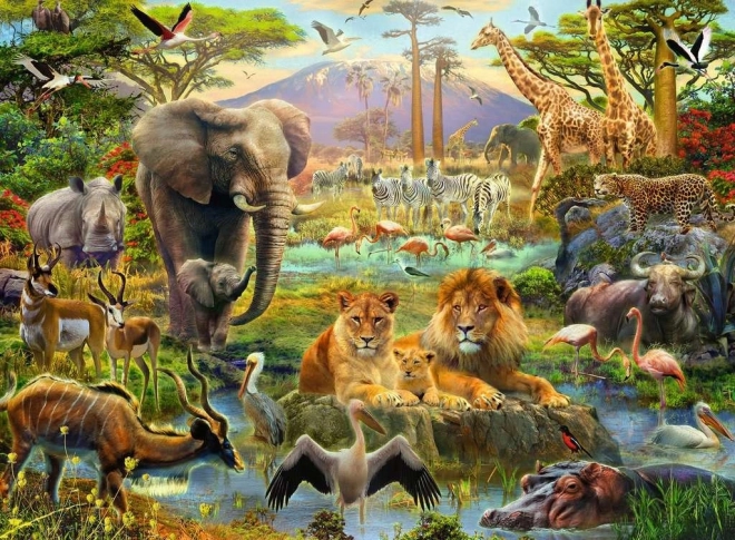 Savana loomad XXL pusle 200 tükki RAVENSBURGER