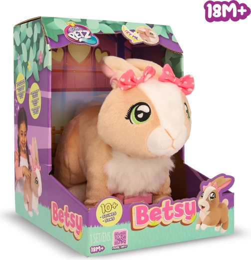 Interaktiivne heliefektidega jänes Betsy, 26 cm