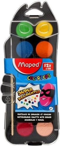 Vesivärvid Maped Color'Peps 12 tk