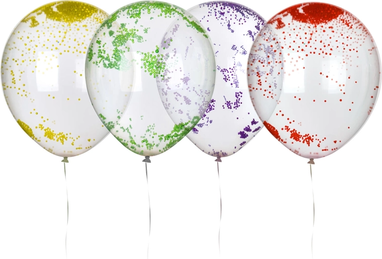 Lateksist õhupallid kuulidega 30 cm (10 tk) MY PARTY