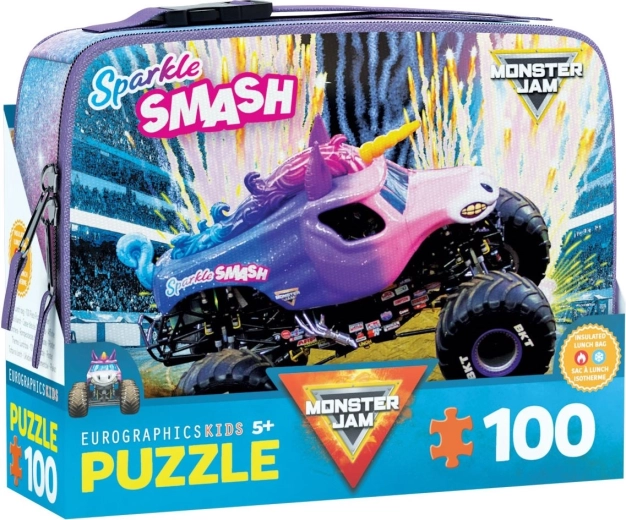 Pusle suupistekarbis MONSTER JAM Sparkle Smash 100 tükki