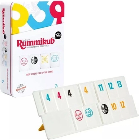 TMT Rummikub 3 ühes reisikomplekt metallkarbis
