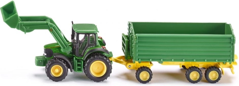 Siku Farmer tractor with trailer JOHN DEERE 1:87