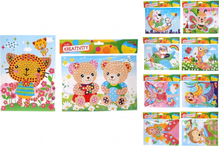 Diamond Painting with Gems 19 × 26.5 cm – mixed designs