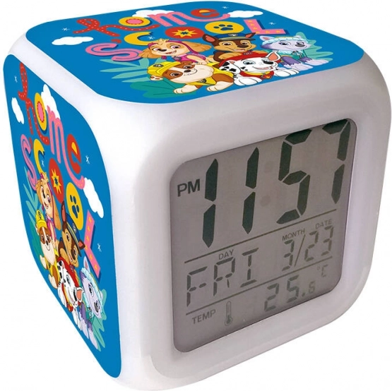 Digital Clock with Paw Patrol Design