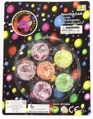 Kummipallid 6 tk
