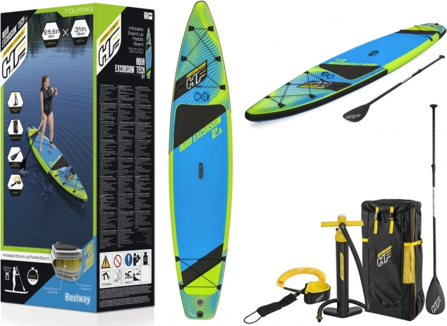 Täispuhutav aerusurf HYDRO‑FORCE Aqua Excursion 12.6 (381 × 79 × 15 cm) firmalt Bestway