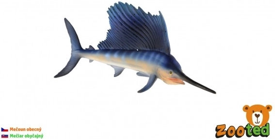 Zooted plastfiguur mõõkkalast, 16 cm