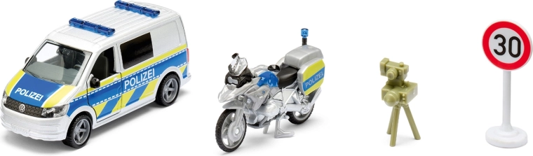 Siku Super police set VW T6 with BMW motorcycle