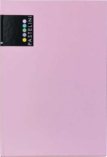 A5 PASTELINI notebook, pink, 96 sheets, matte lamination