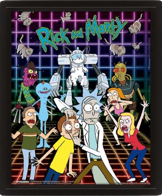 3D pilt Rick ja Morty