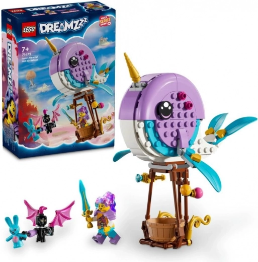 LEGO® DREAMZzz™ 71472 Izzie ja tema narvaali kujuline kuumaõhupall