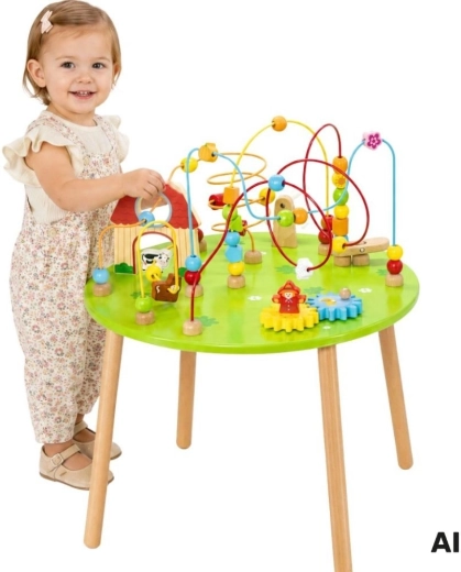 Viga puidust hariv sensoorne tegevuslaud XXL Montessori