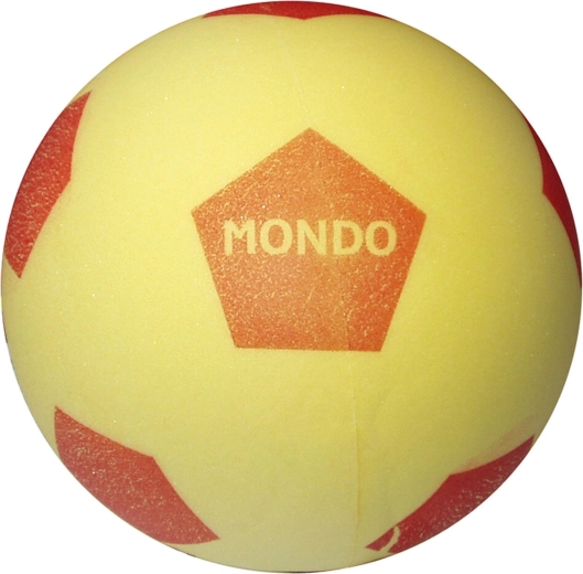 Mondo pehme vahtkummist jalgpall kollane 20 cm